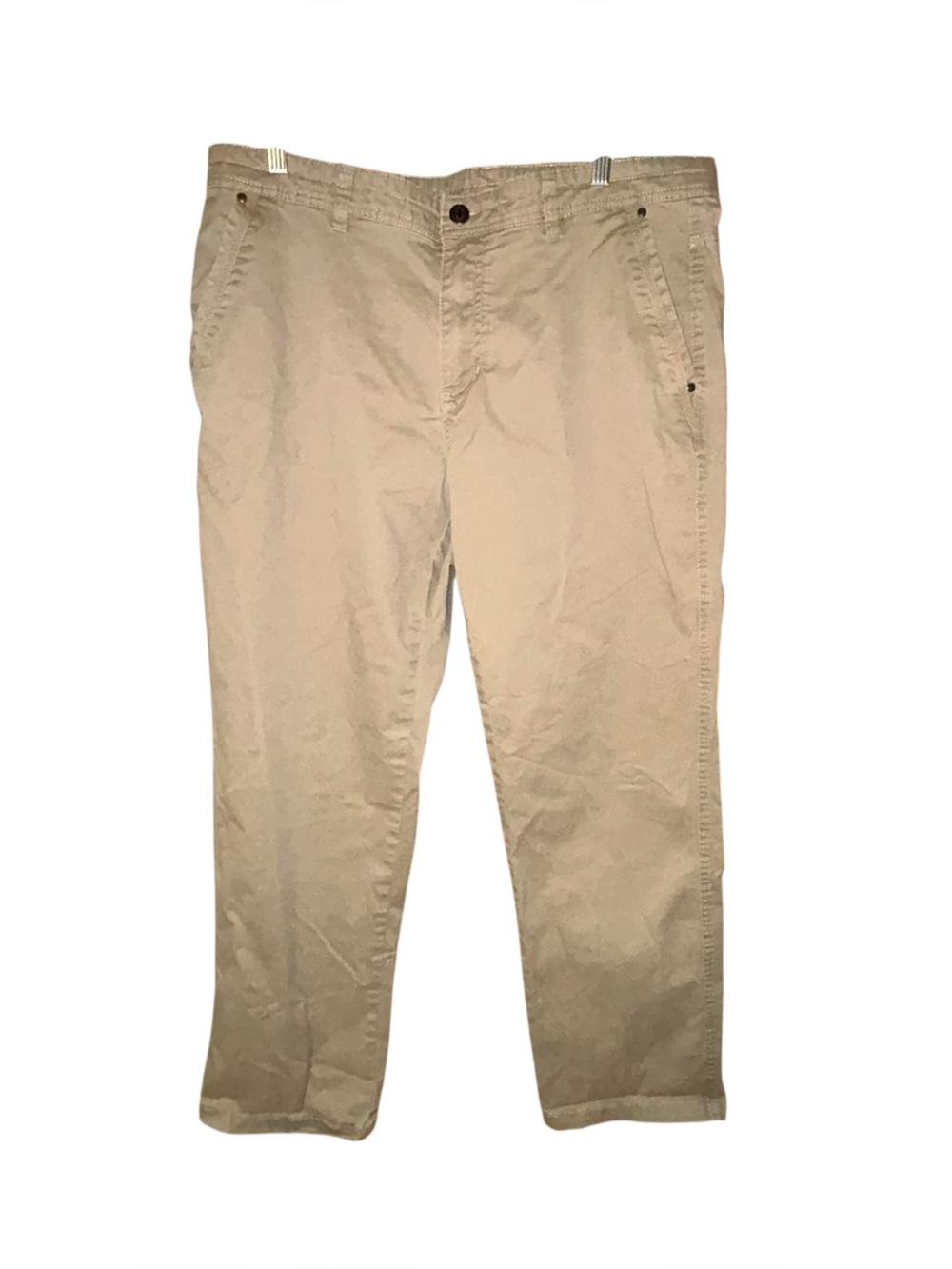 Swiss Tech Men’s Khaki‎ Chino Pants 38x30 Stretch Casual Travel Comfort